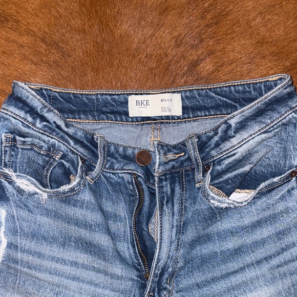 BKE Distressed Hem Blue Jeans - Picture 2 of 4